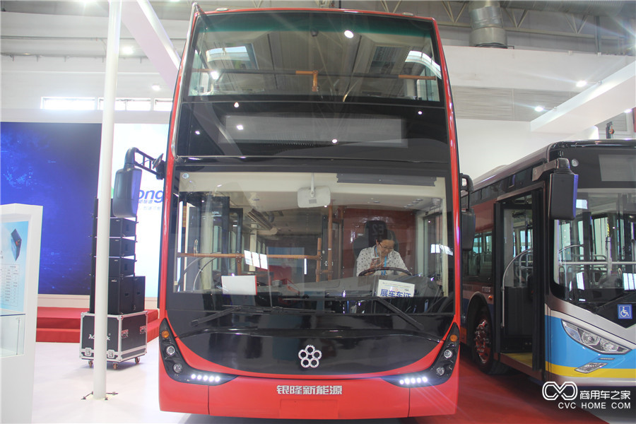 2016北京道路運輸展  銀隆13米純電動雙層城市客車